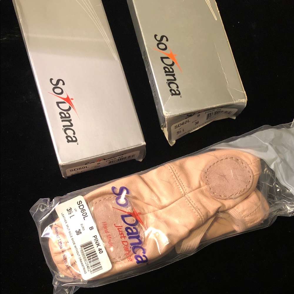 So Danca SD60L leather ballet shoes 2pr Women’s 7-7.5